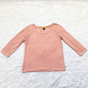 Like New St. John Pink and White Striped Top